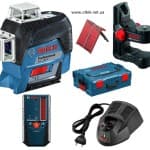 Линейный нивелир Bosch GLL 3-80 С + BM 1 +12 V + L-Boxx + LR 6